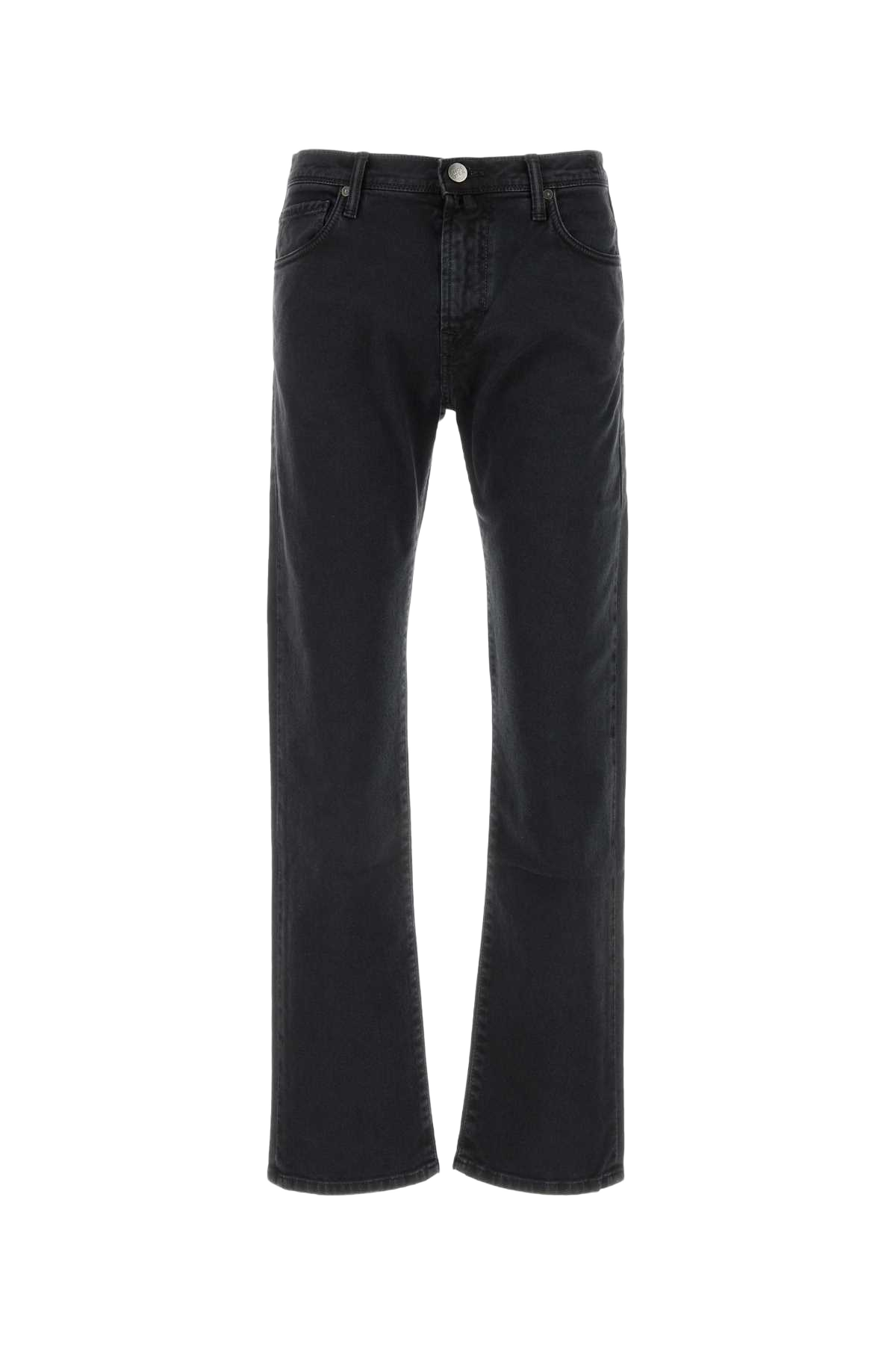 Black Stretch Denim Jeans Nero Exterior: Cotton Elastane