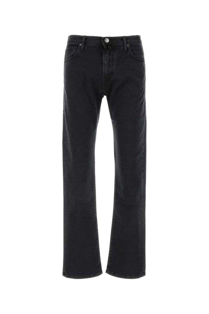 Black Stretch Denim Jeans Nero Exterior: Cotton Elastane