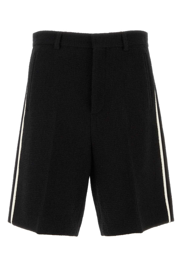 Gucci Boucle 100% Wool bermuda shorts in black