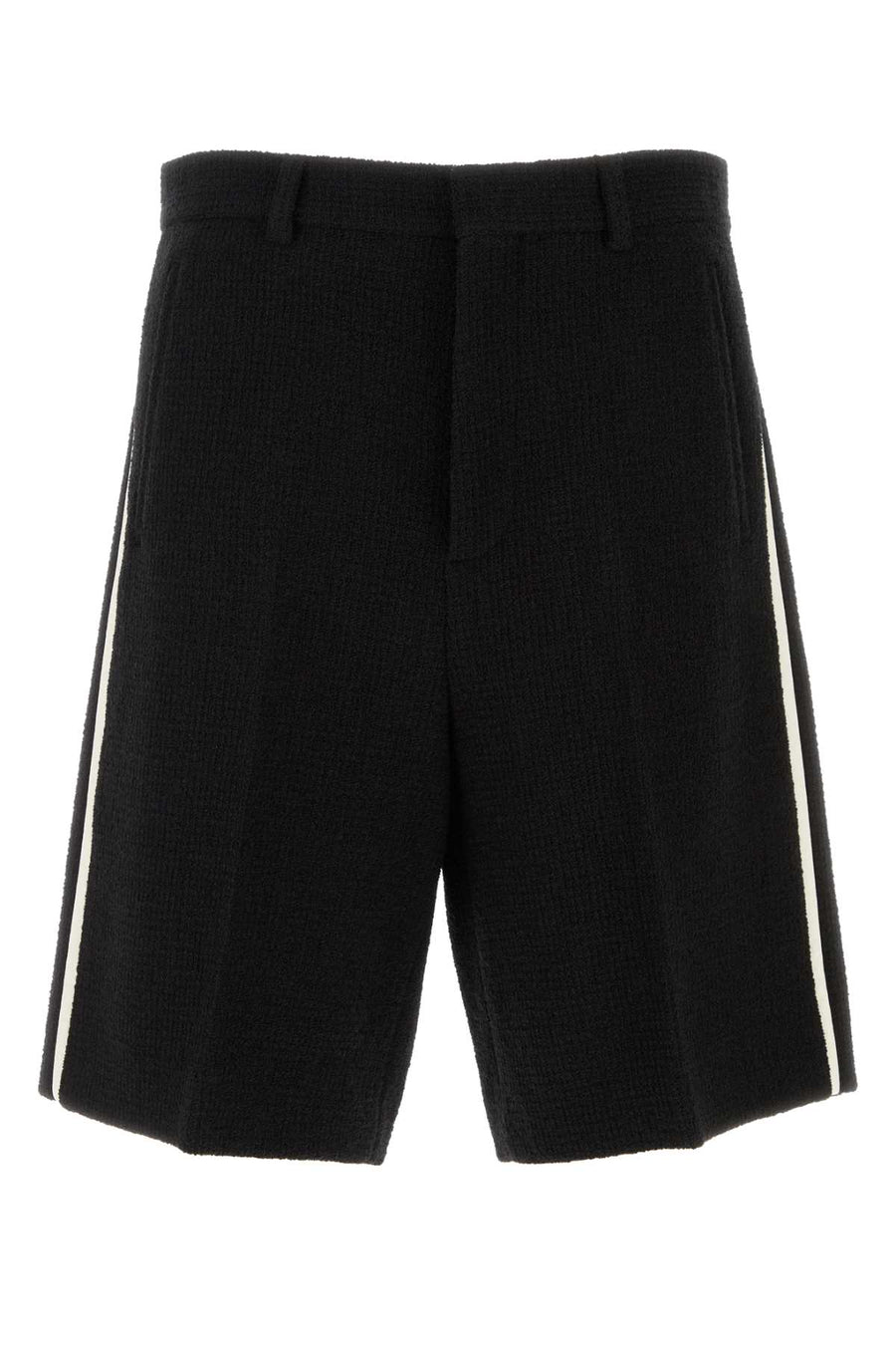 Gucci Boucle 100% Wool bermuda shorts in black