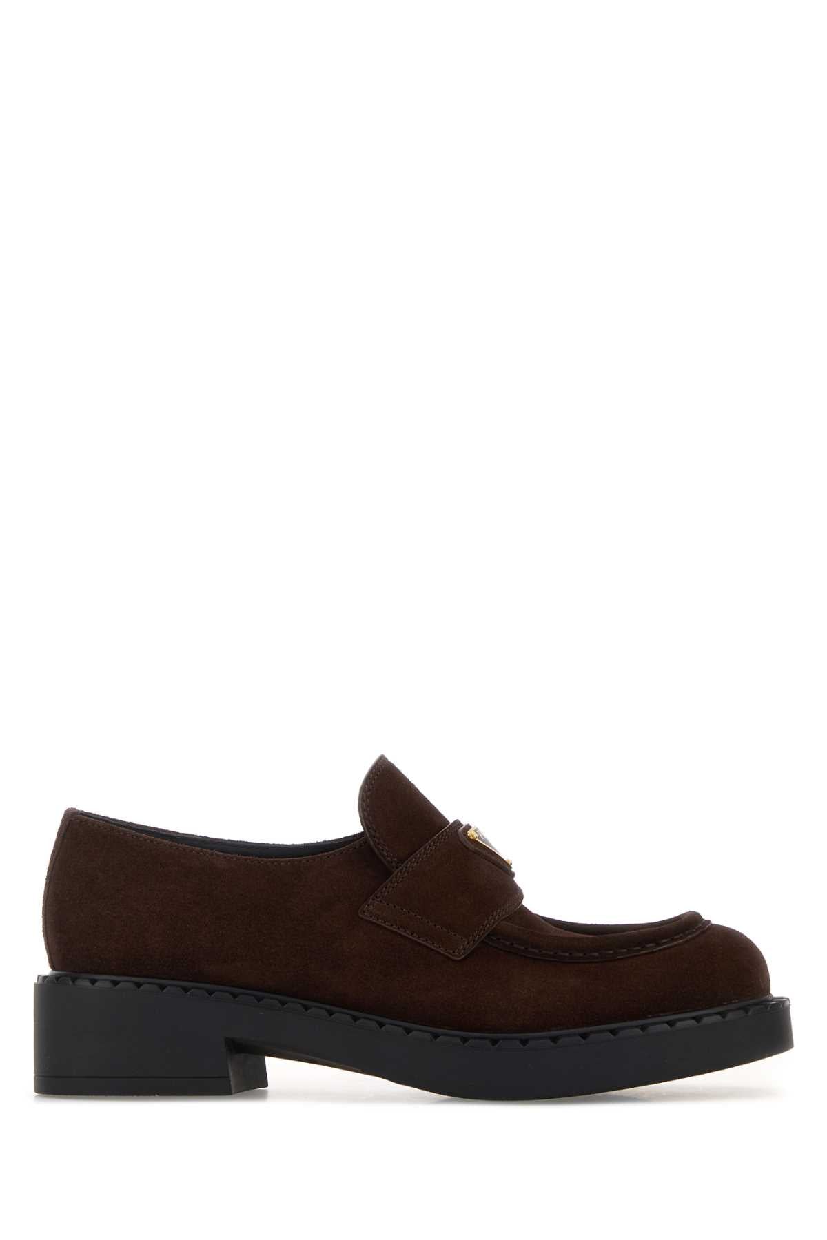 Chocolate Suede Loafers Moro Vitello Mocassini