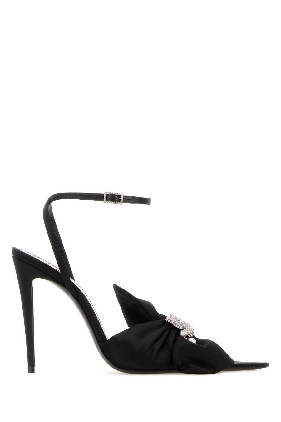 Saint Laurent Benson Exterior: 100% Silk pump in black
