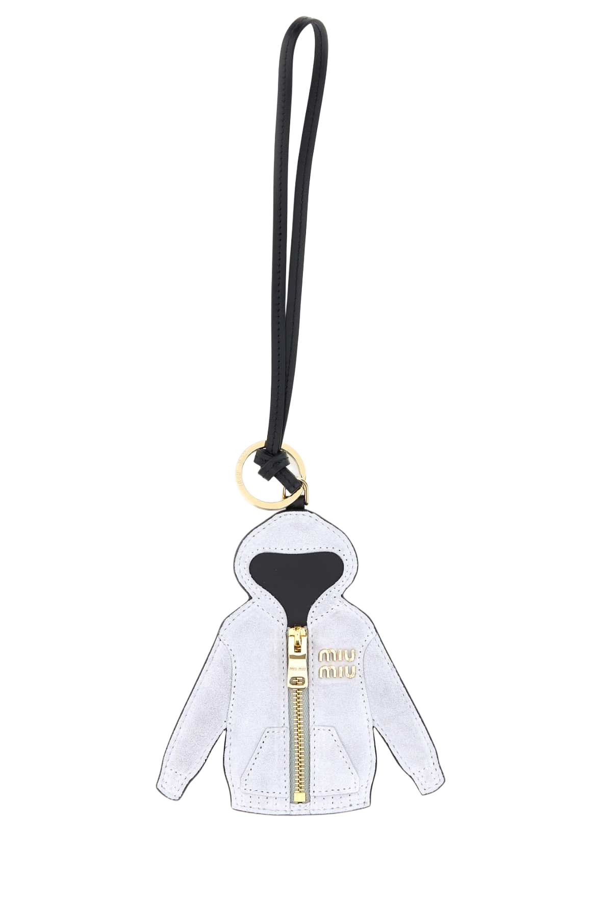 Grey Suede Keyring Grigio Vitello Portachiavi