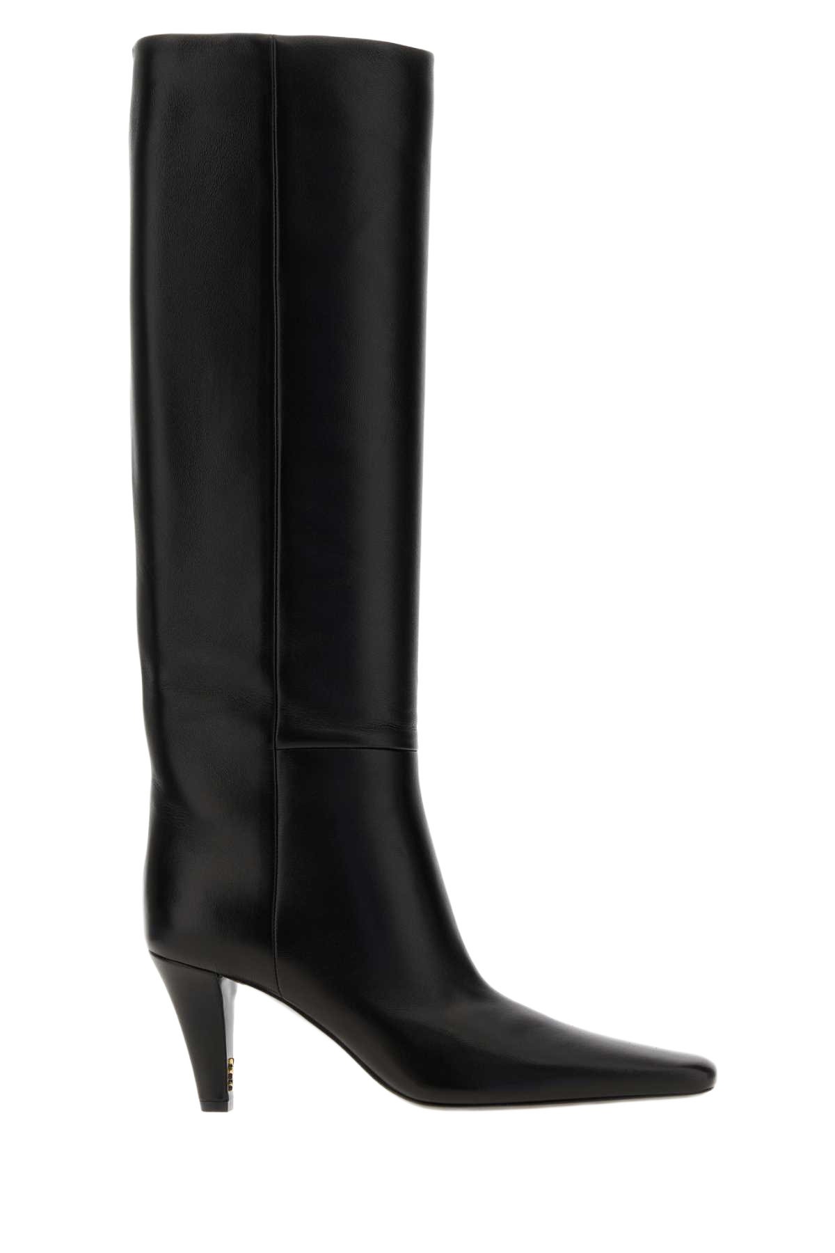 Black Nappa Leather Boots Nero Stivali
