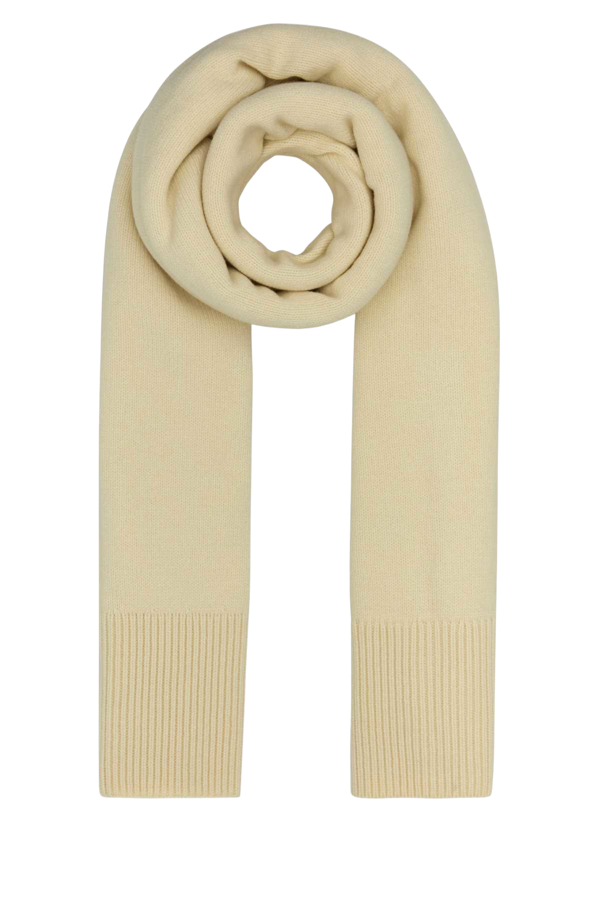 Ivory Wool Blend Ash Scarf Brightcream Exterior: Merino Nylon Sciarpe E Foulard