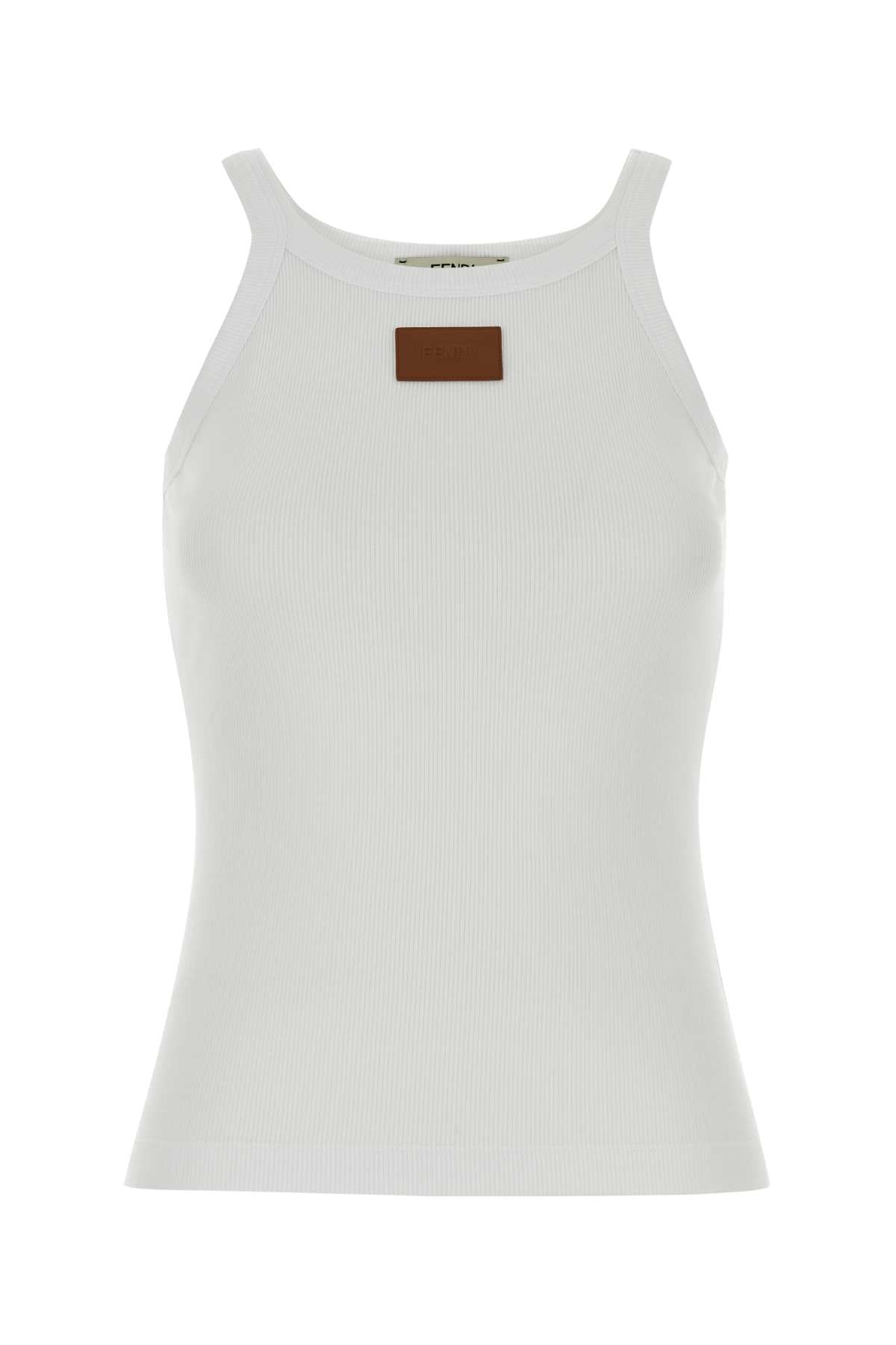 White Exterior: Cotton Elastane Maglie
