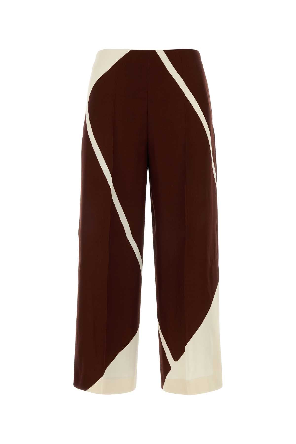 A03140151 1074 Fantasiamarrone Exterior: Viscose Pantaloni