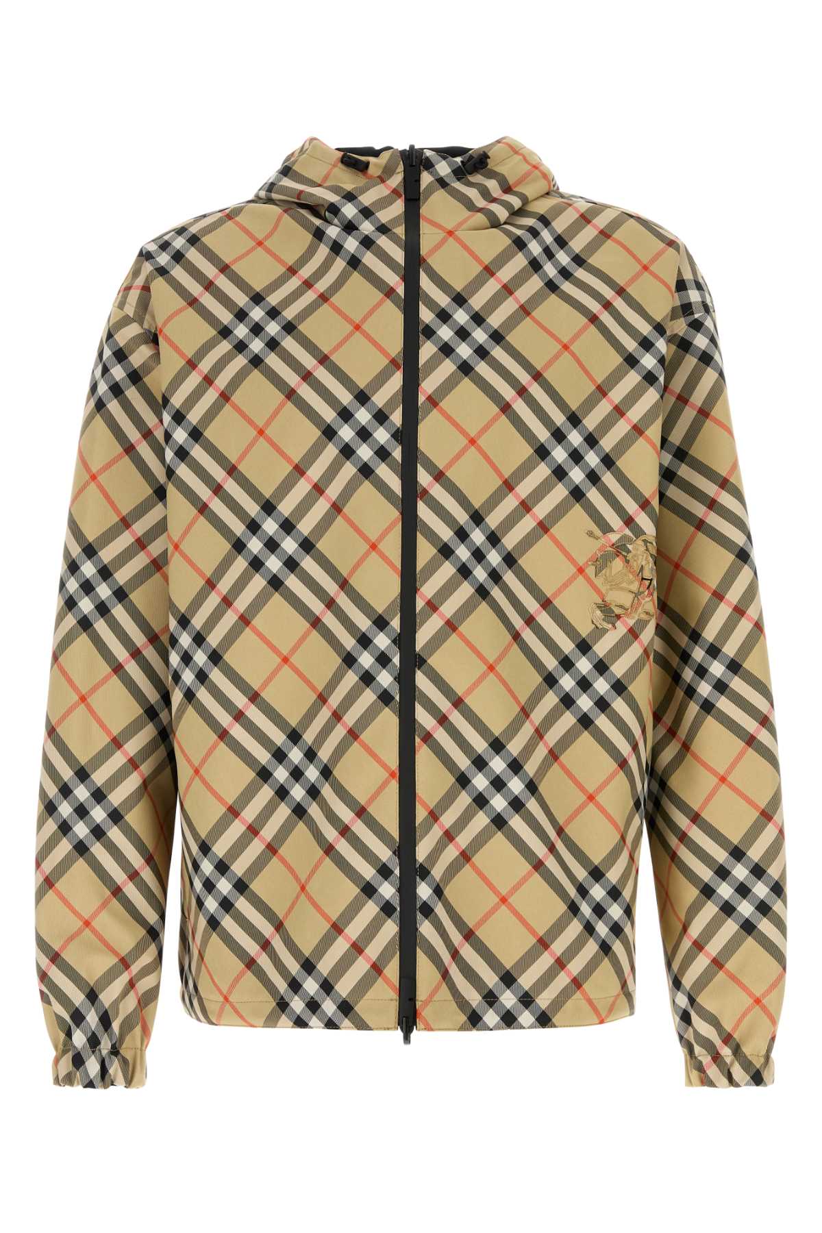 Embroidered Polyester Reversible Jacket Sandipcheck Giubbini