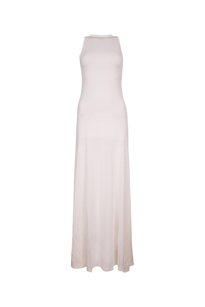 La Robe Maille Sculta Offwhite Principal:viscose Abiti