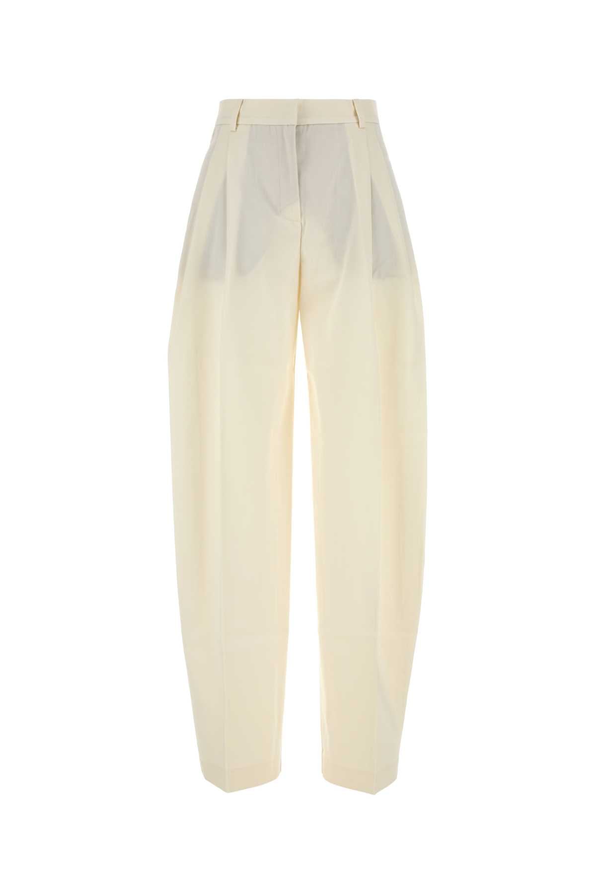 Ivory Gabardine Pant Exterior: Acetate Viscose Pantaloni