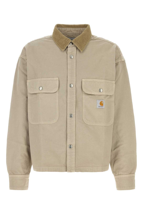 Carhartt Wip Shirt 100% Cotton overshirt in beige