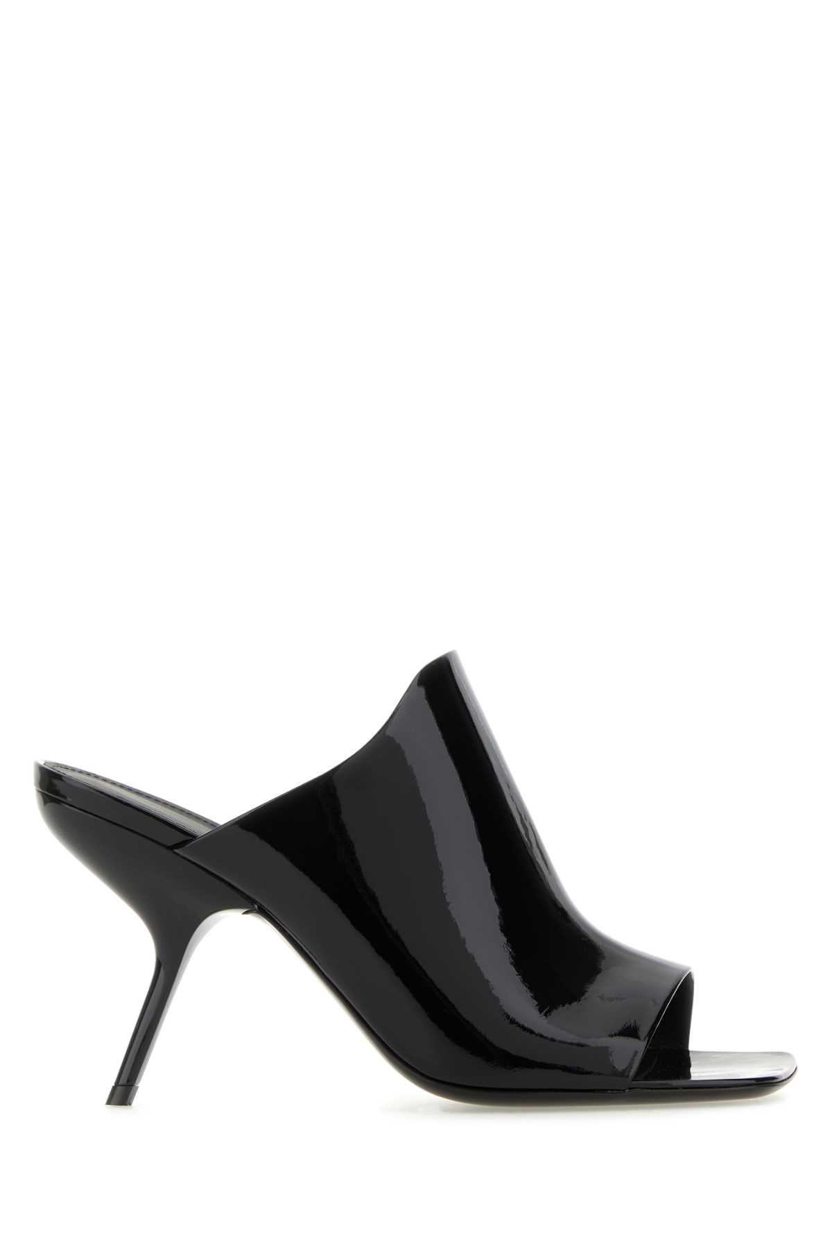 Back Leather Slide Mules Neronero Sandali