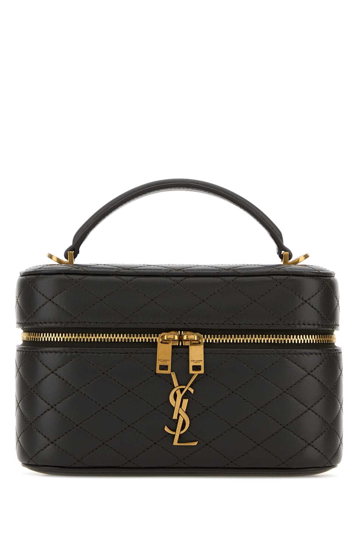 Charcoal Nappa Leather Vanity Gaby Handbag Urbanchic Borse A Mano