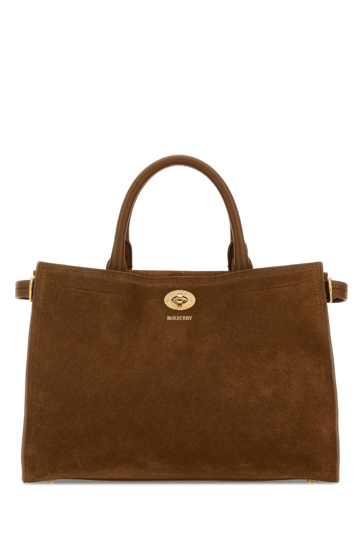 Brown Suede Small Cotswolds Handbag Hazelbrown Borse A Mano