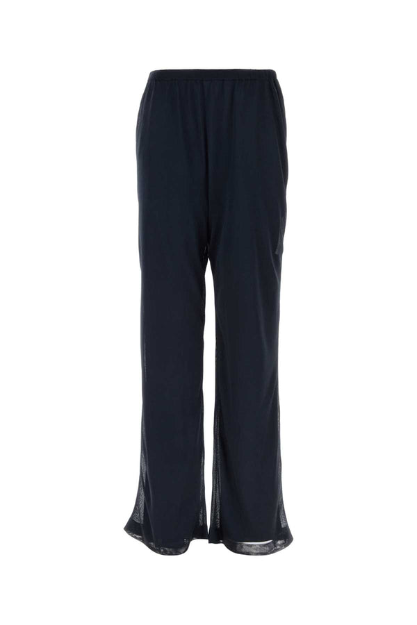 Ferragamo Exterior: 100% Polyester; Lining: 75% Acetate trousers in navy