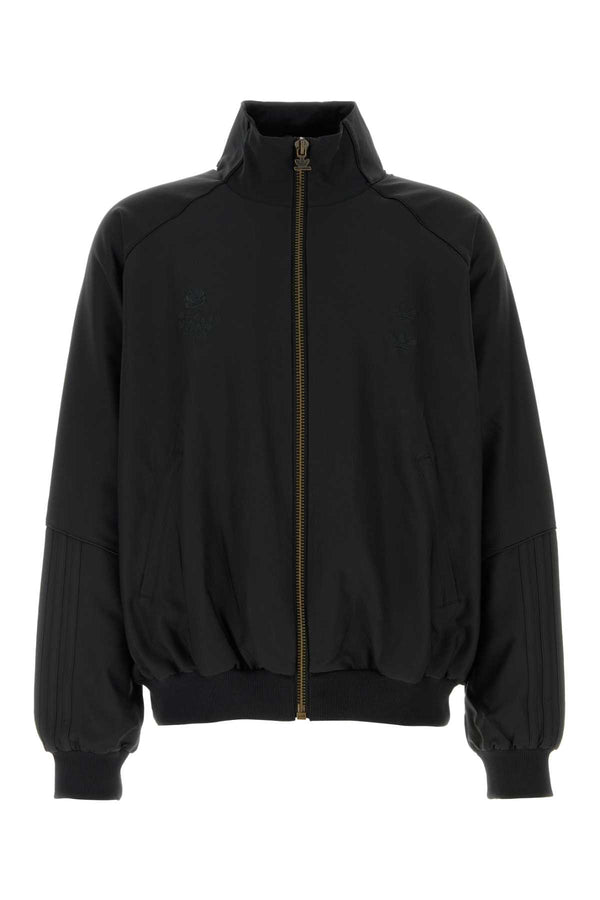 Black Twill Adidas By Willy Chavarria Oversize Sweatshirt Exterior: Polyester Elastane Felpe