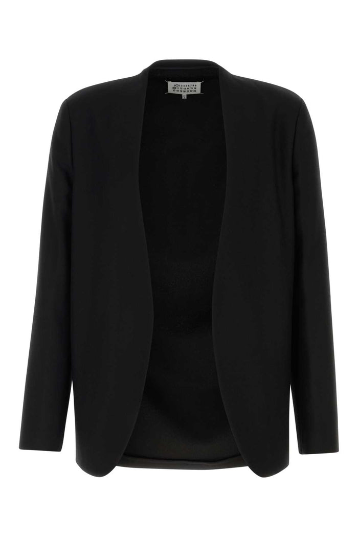 Black Exterior: Virgin Wool Giacche E Gilet