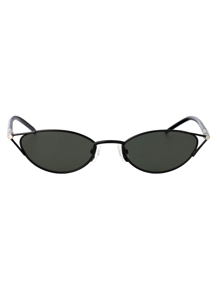 Am0563s Black-black-grey Metal Sunglasses