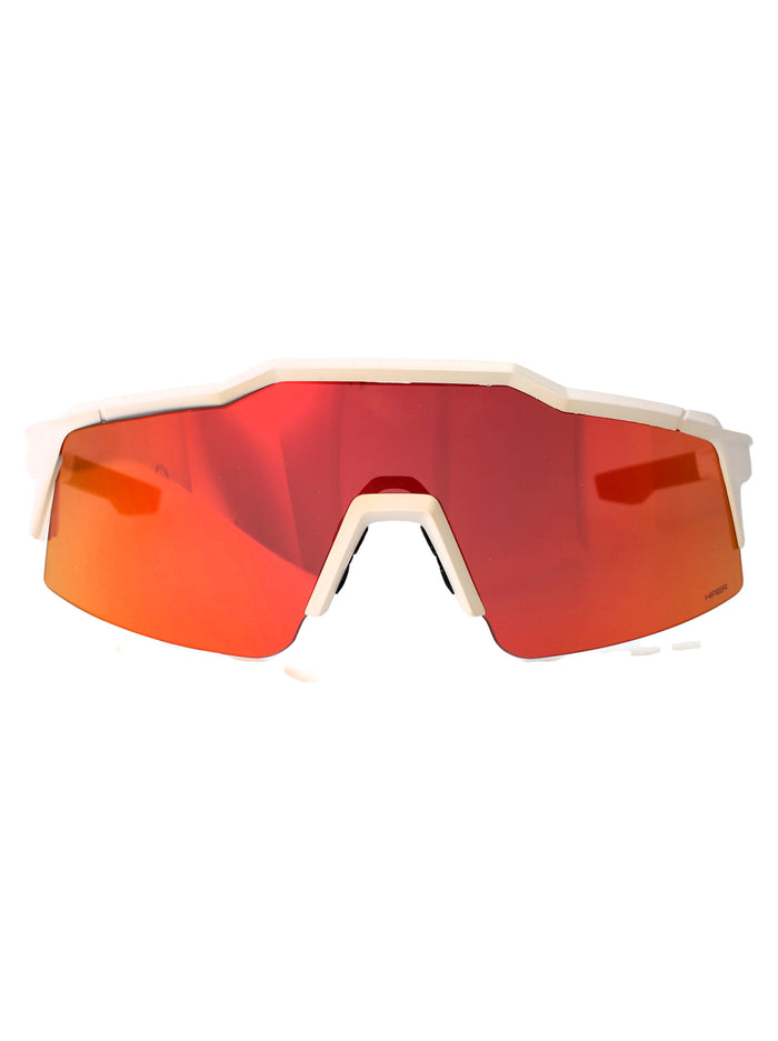 60008-00004 00004 Soft Tact Off White - Hiper Red Multilayer Mirror Lens Acetate Sunglasses