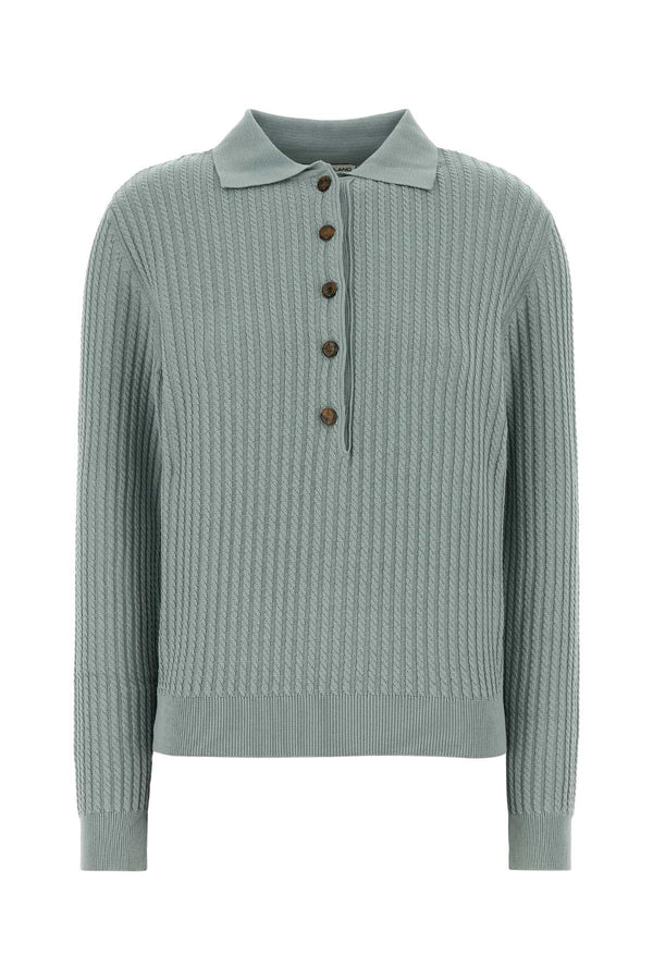 Blaze Polo 55% Silk polo shirt in green