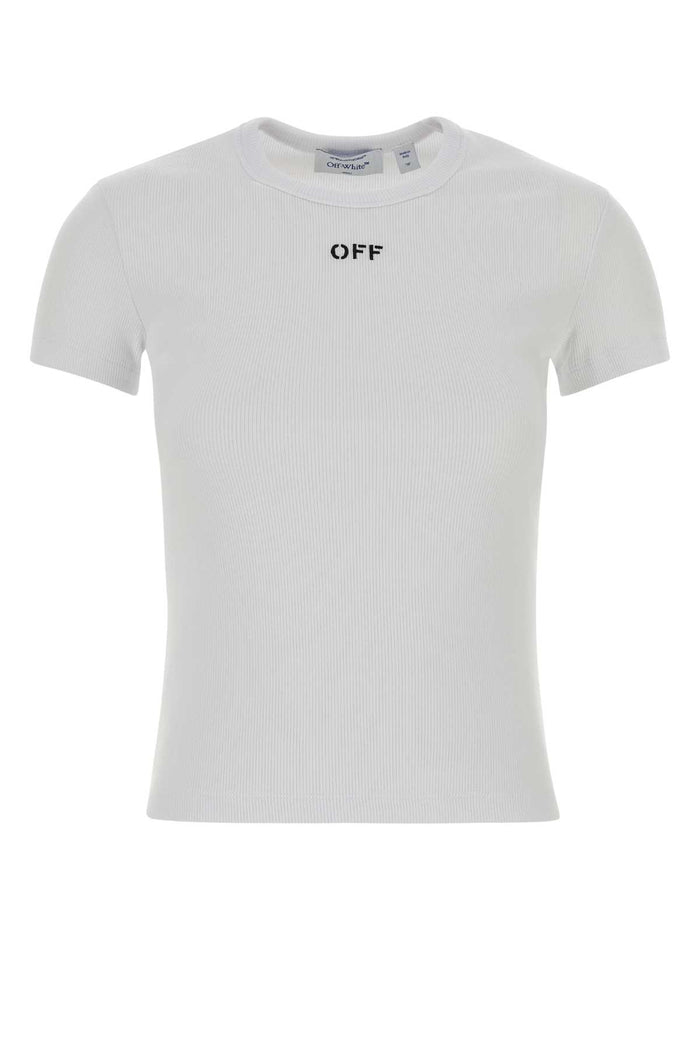 2aa065c99jer005 0110 Whiteblack Exterior: Cotton Elastane T-shirt