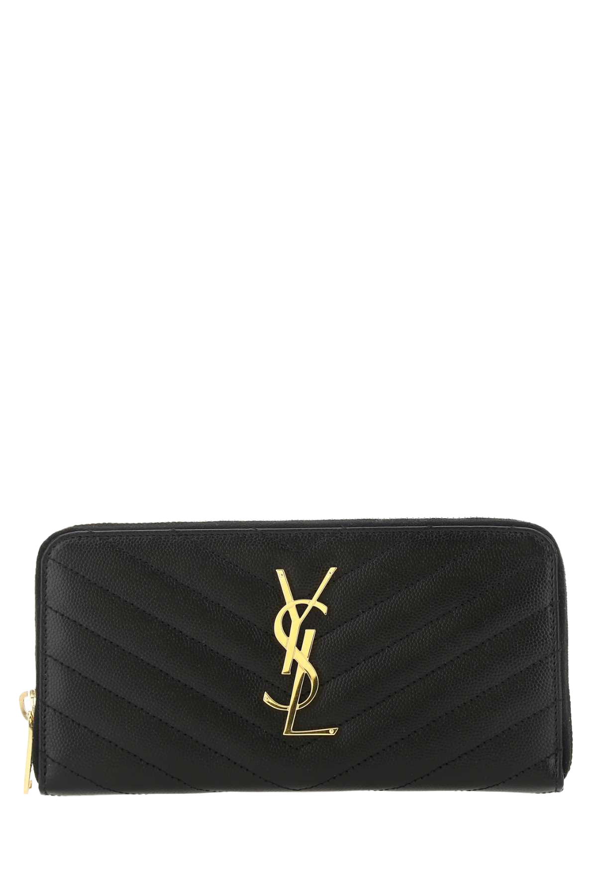 Black Leather Wallet 1000 Calf Skin Portafogli