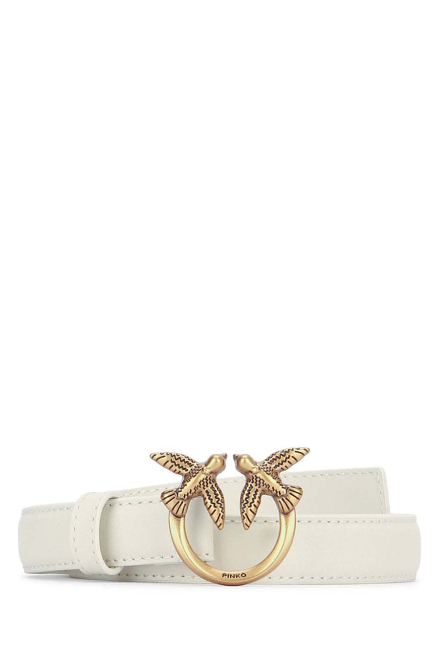 Pinko Berry 100% Leather belt in white