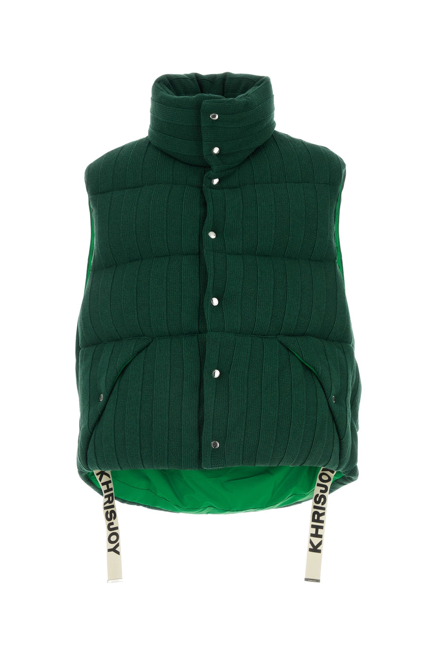 Khrisjoy 100% Cotton gilet in green