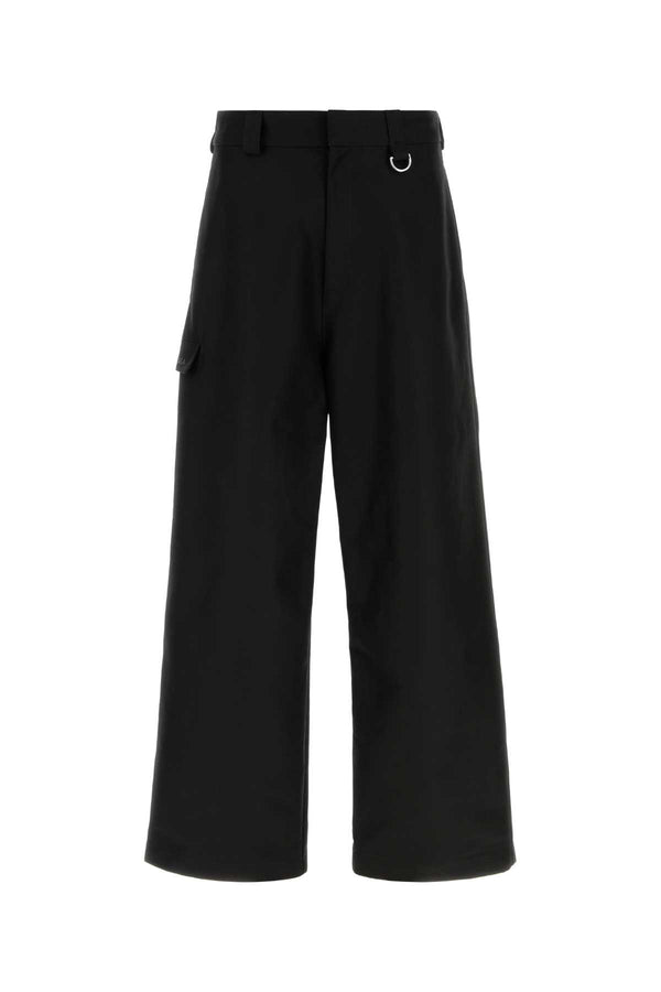 Black Exterior: Cotton Trousers