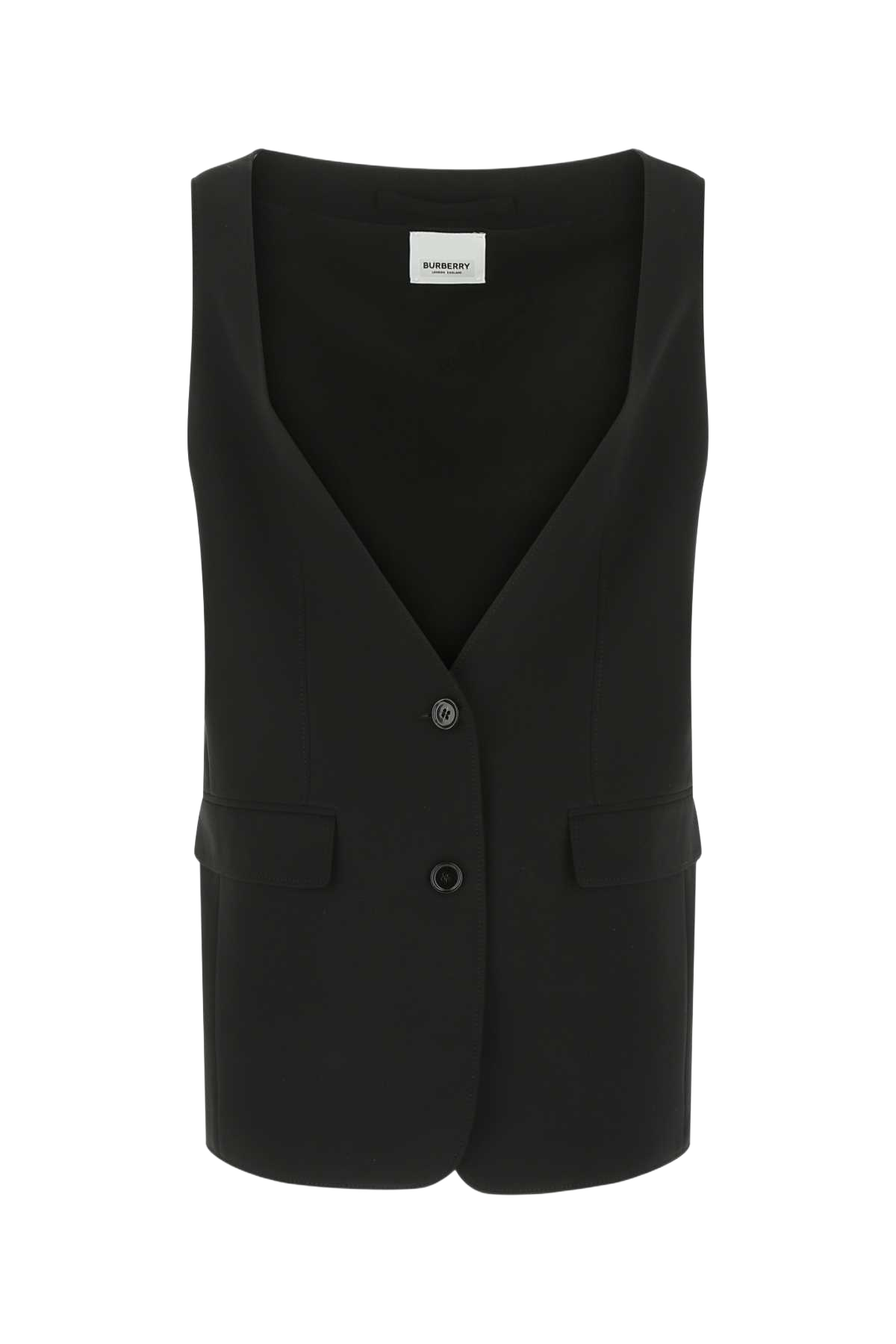 Black Silk Oversize Vest A1189 Exterior: Seta Lining: Cupro Giacche E Gilet