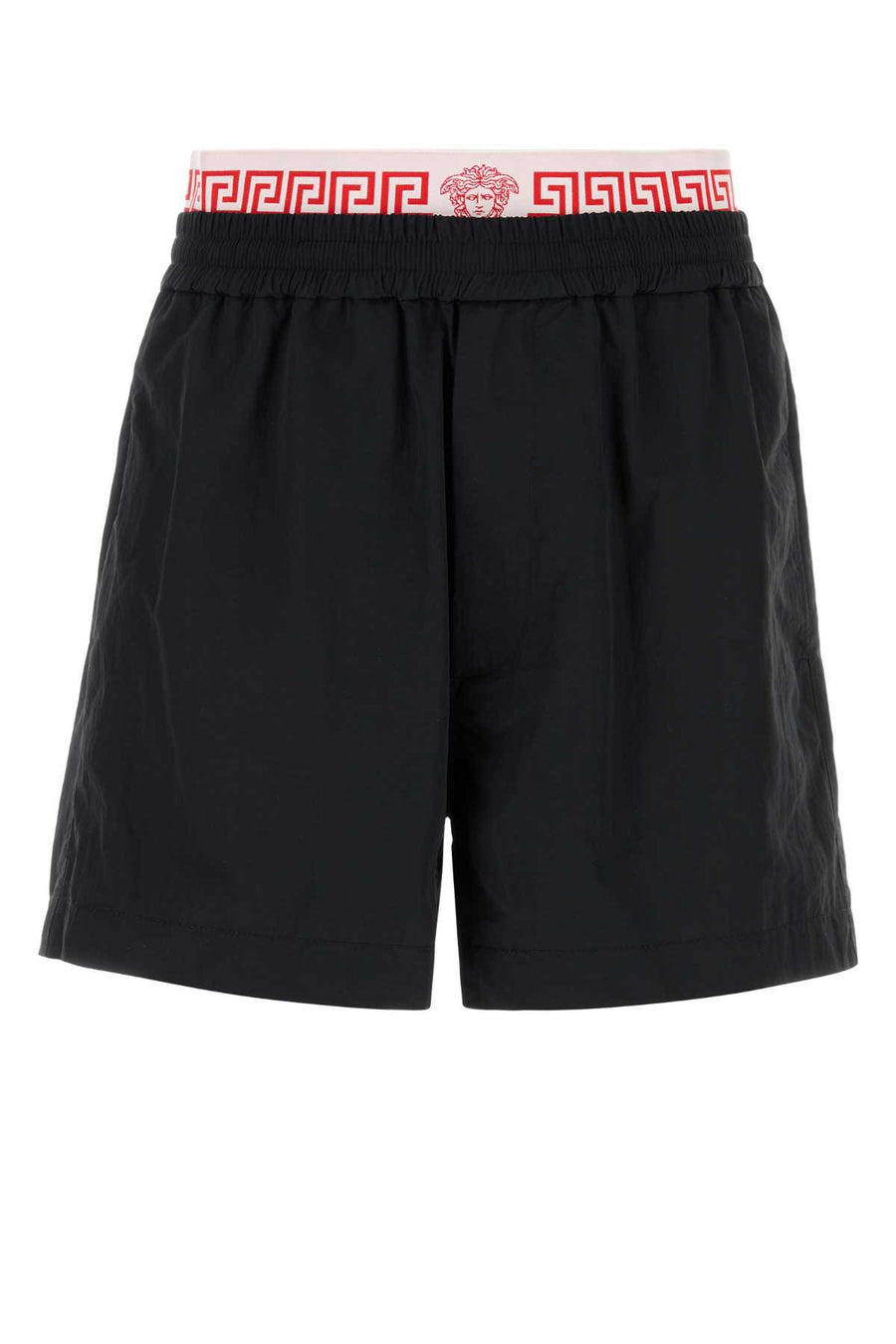 Versace Exterior: 100% Nylon; Lining: 100% Nylon bermuda shorts in black