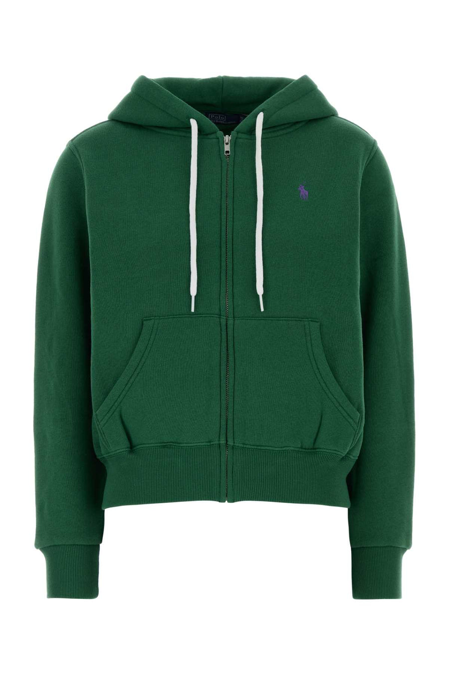 Green Cotton Blend Sweatshirt Bushgreen Exterior: Polyester Felpe