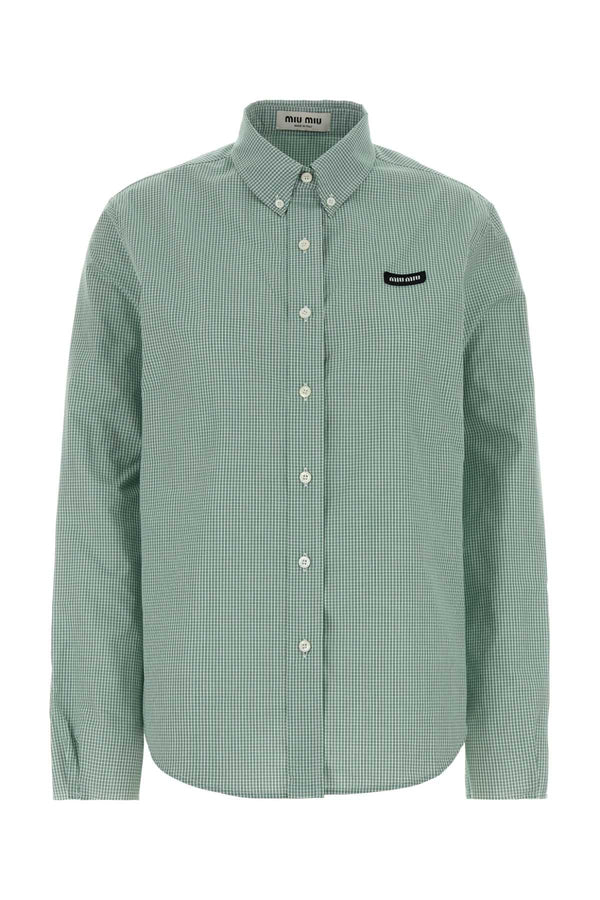 Miu Miu 100% Cotton shirt in green
