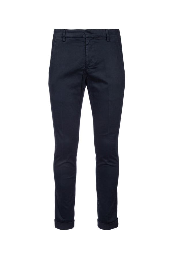 Dondup Gaubert 98% Cotton trousers in navy