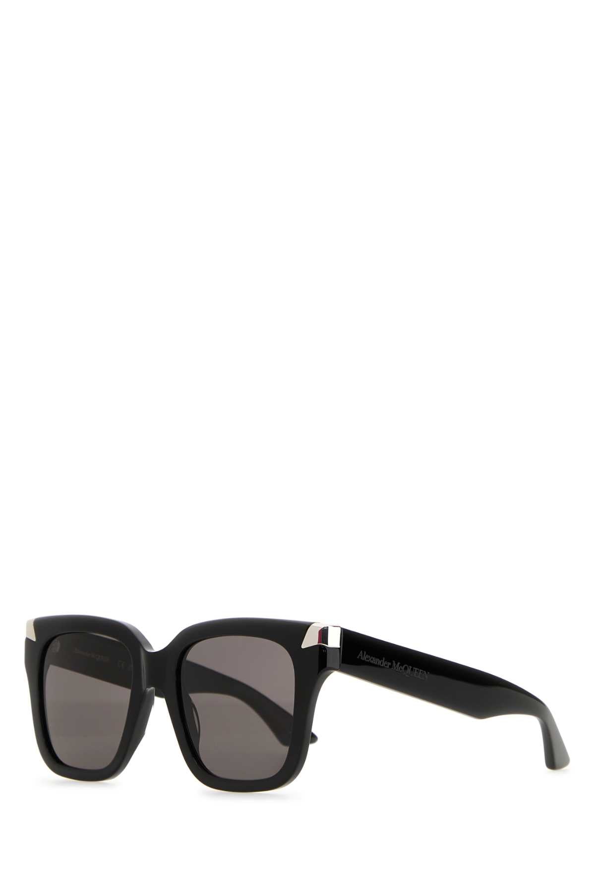 Black Acetate Punk Rivet Sunglasses Blackblacksmoke Exterior: Occhiali Da Sole