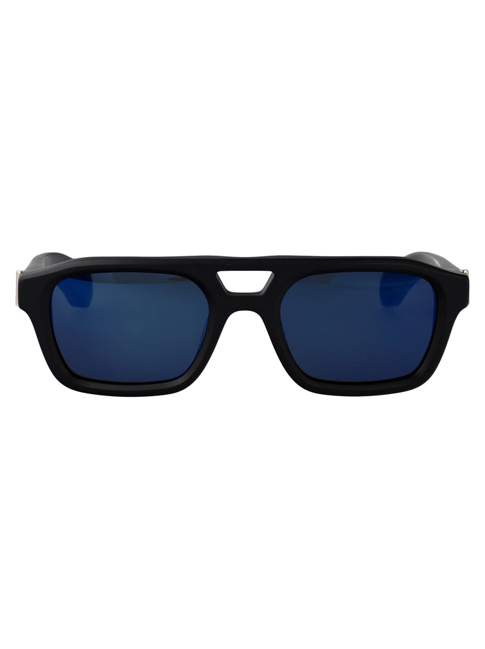 Am0505s Black-black-blue Recycled Acetate Sunglasses