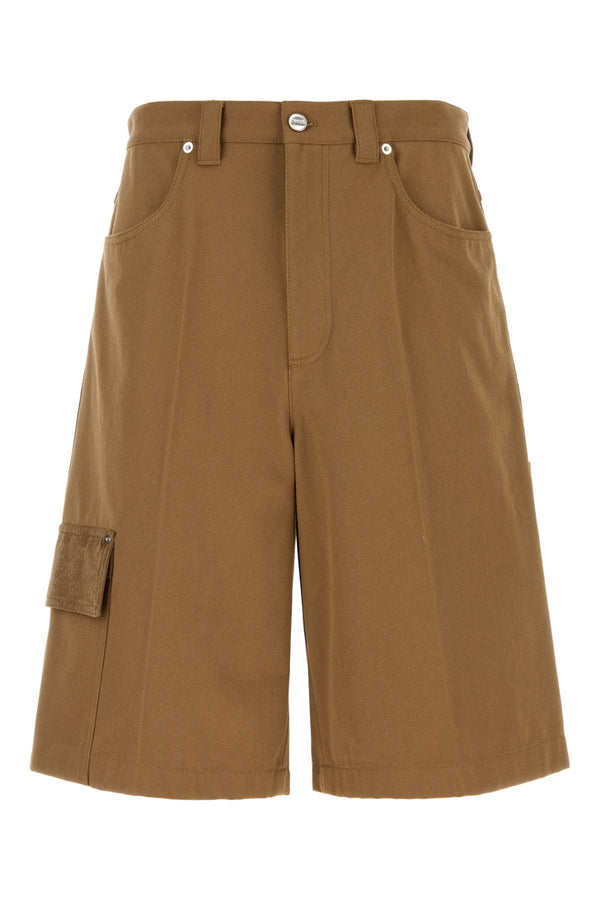 Gucci 100% Cotton bermuda shorts in camel