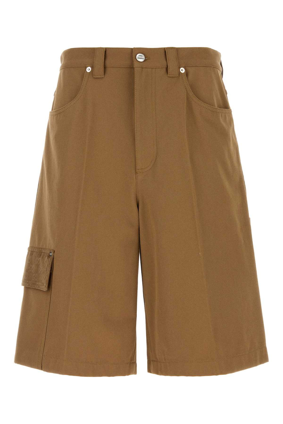 Gucci 100% Cotton bermuda shorts in camel
