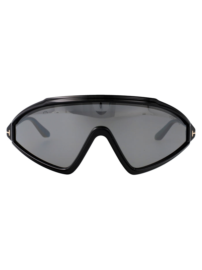 Lorna 01c Nero Lucido / Fumo Specchiato Acetate Sunglasses