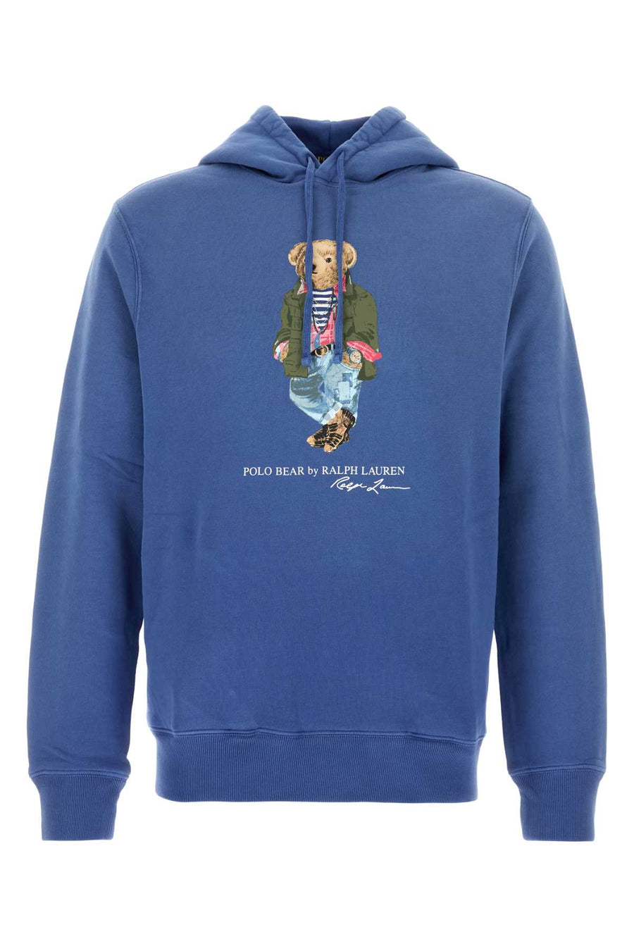 Blue Cotton Blend Sweatshirt Irisblue Exterior: Polyester Felpe