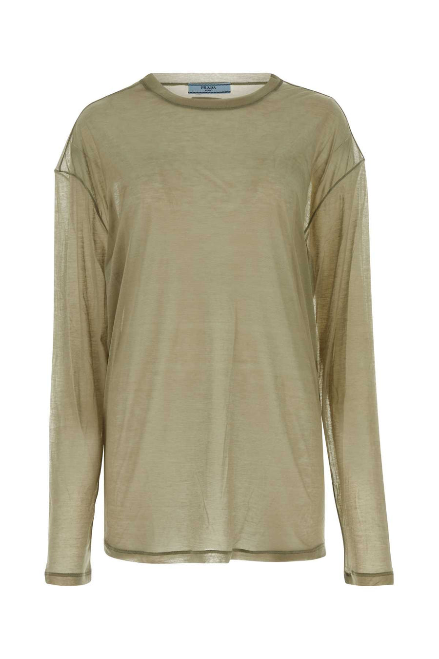 Prada 90% Lyocell t-shirt in beige