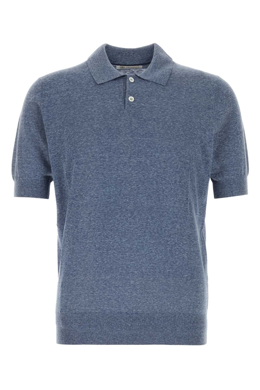 Brunello Cucinelli 70% Linen polo shirt in blue