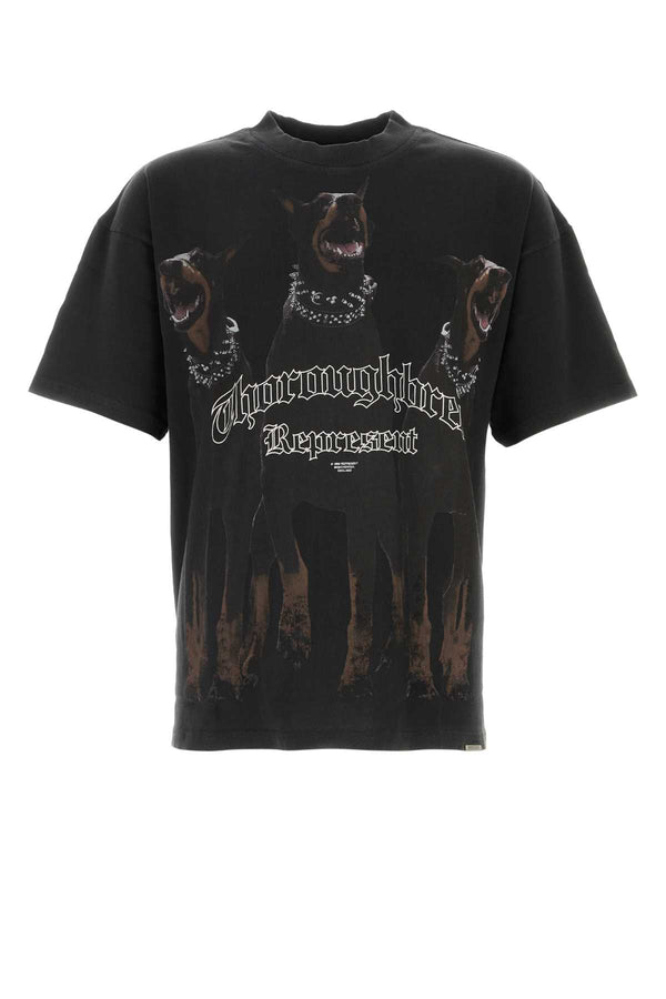 Represent 100% Cotton t-shirt in black