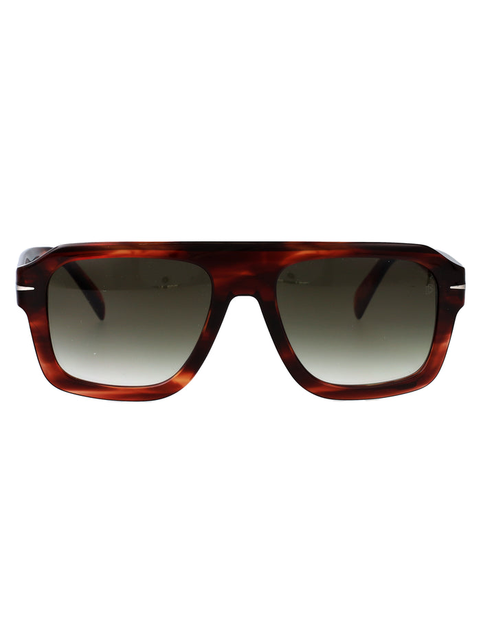 Db 7127-S Brown Horn Acetate Sunglasses