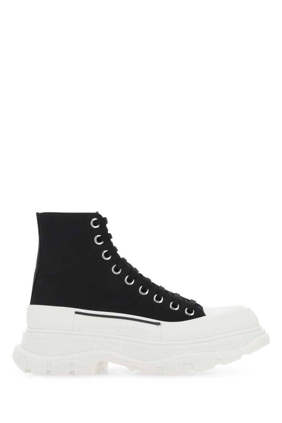 Alexander McQueen Exterior: 100% Cotton sneaker in black
