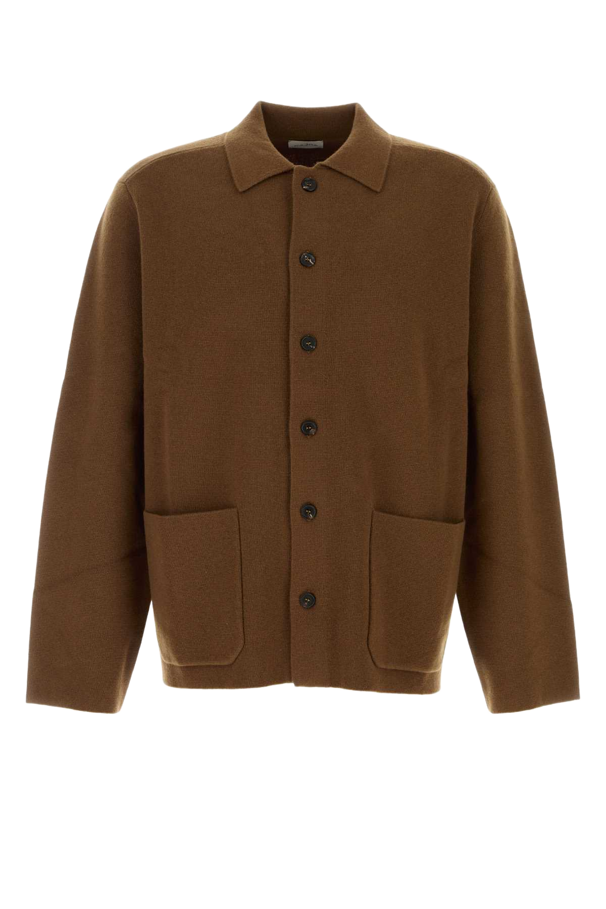 Brown Cashmere Cardigan Cinnamon Exterior: Organic Giacche E Gilet