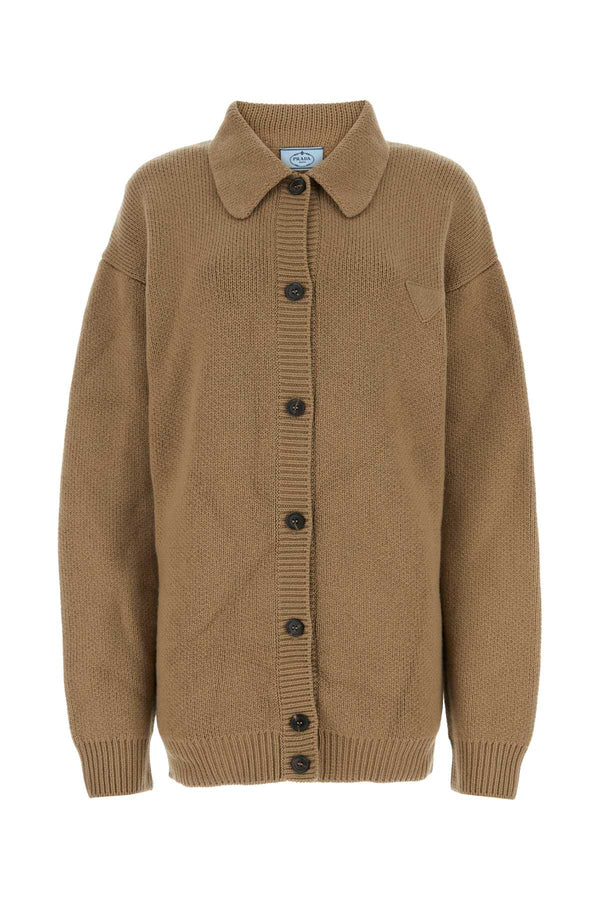 Prada 100% Cashmere cardigan in beige