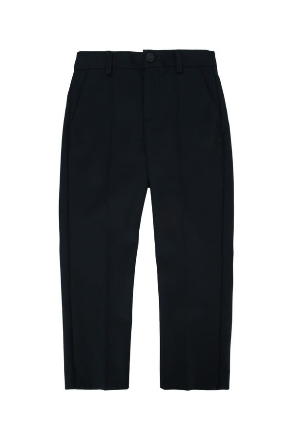 Golden Goose Kids Main fabric: 55% polyester trousers in navy