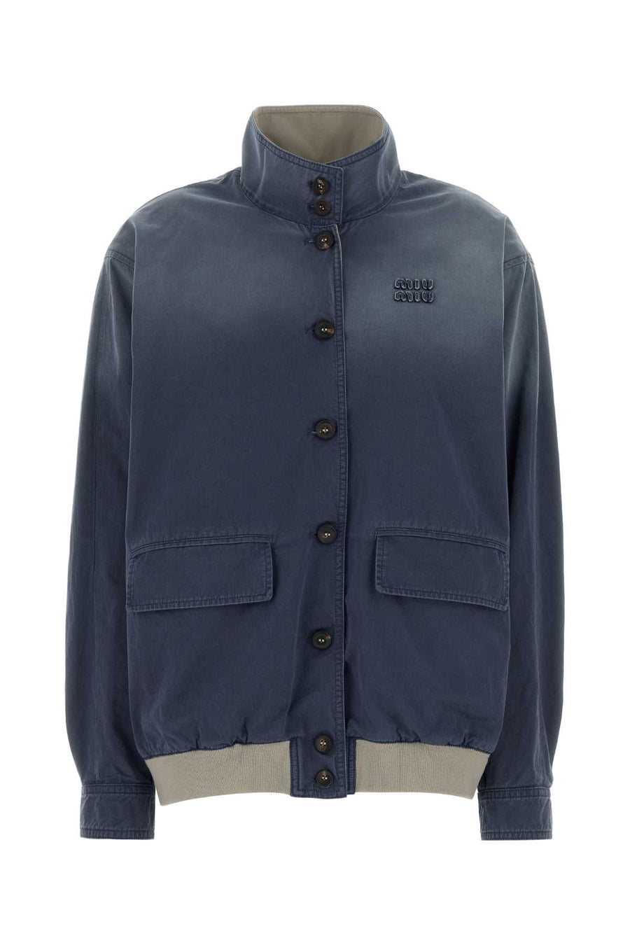 Miu Miu Exterior: 100% Cotton. Lining: 75% Cotton jacket in navy