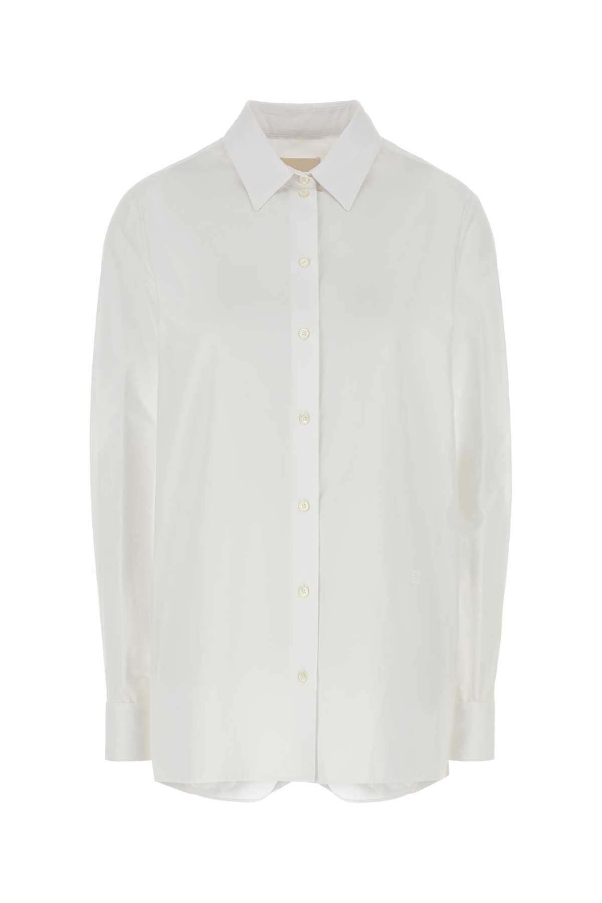 White Poplin Shirt Exterior: Cotton Camicie
